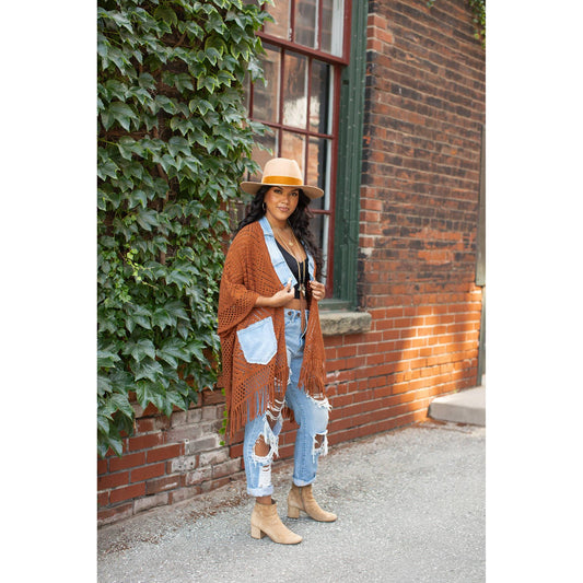 Denim X Knit Cardigan