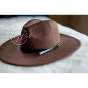 Wide Brim Hat w/ Belt - Mocha RTS