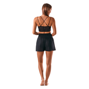 Black Cotton Shorts