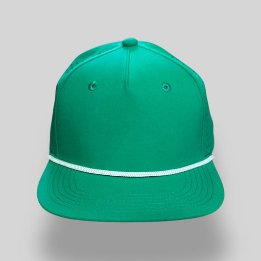 Perforated Structured Green/ White Rope