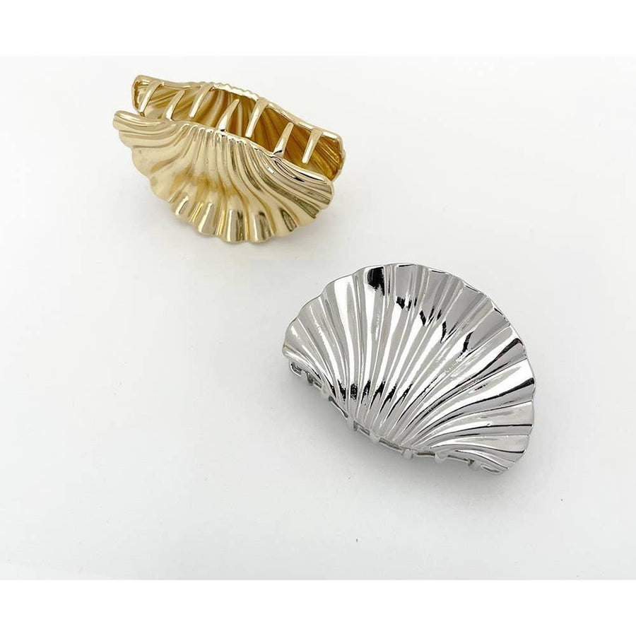Shell-Shaped Metal Hair Claw Clips, Chic Hair Accessories