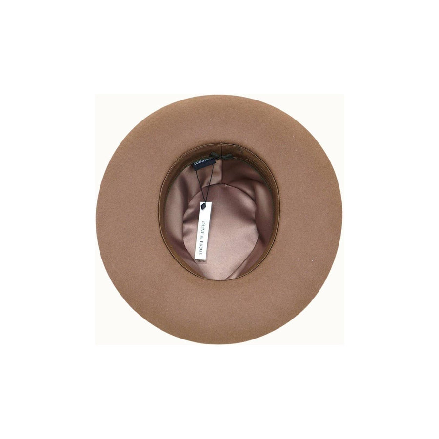 KAIA - 100% Wool Felt Rancher, Satin Lined, Unisex, Pecan