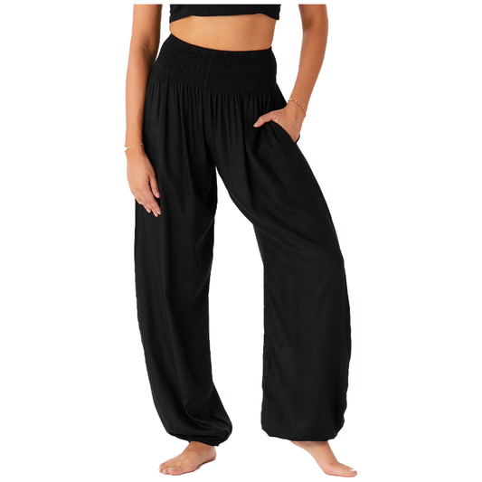 Black Harem Pants with Pockets