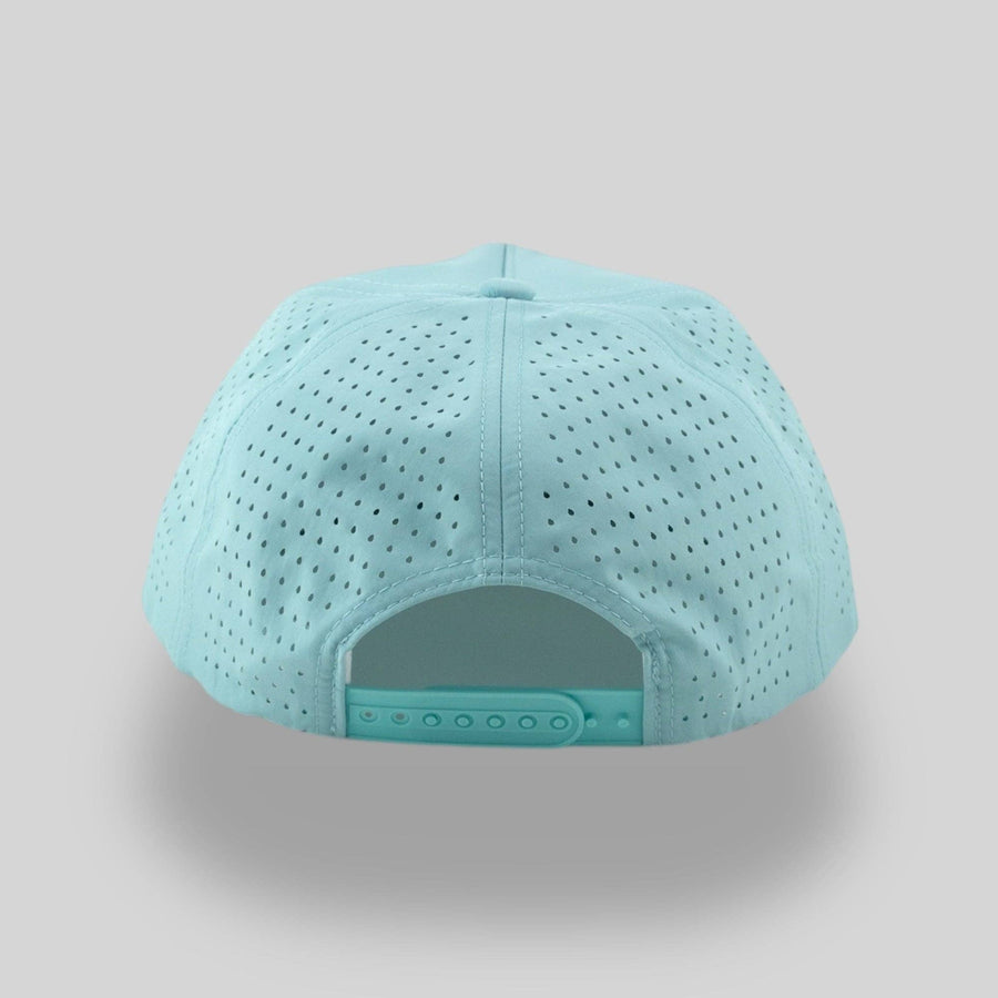 Perforated Light Blue / Gold Rope
