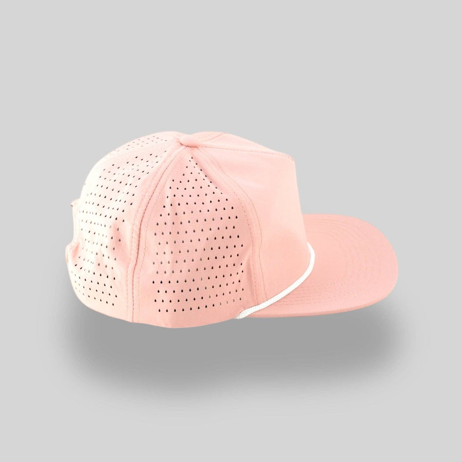 Perforated Nylon Ripstop Rosa Pink / White Rope