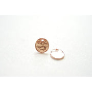 11mm Rose Gold Disc Charm - Farmhouse Creations