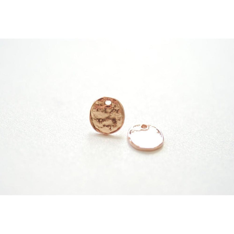 11mm Rose Gold Disc Charm - Farmhouse Creations