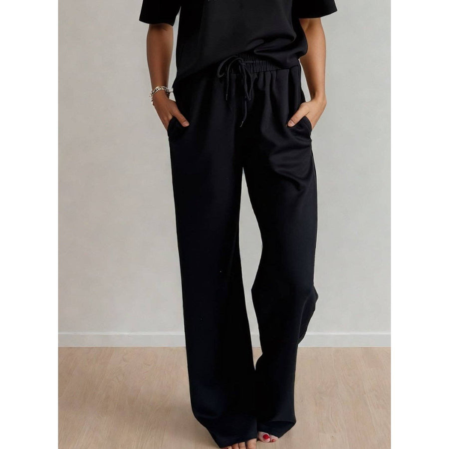 Adora Straight Leg Pant Black