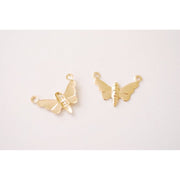 14kt Gold Filled Butterfly Connector Charm - Farmhouse Creations