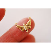 14kt Gold Filled Butterfly Connector Charm - Farmhouse Creations