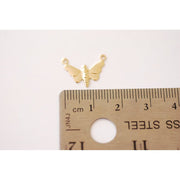 14kt Gold Filled Butterfly Connector Charm - Farmhouse Creations