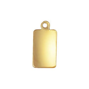 14kt Gold Filled Tag Charm - Farmhouse Creations