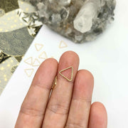 14kt Gold Filled Triangular Charm Connector - Farmhouse Creations