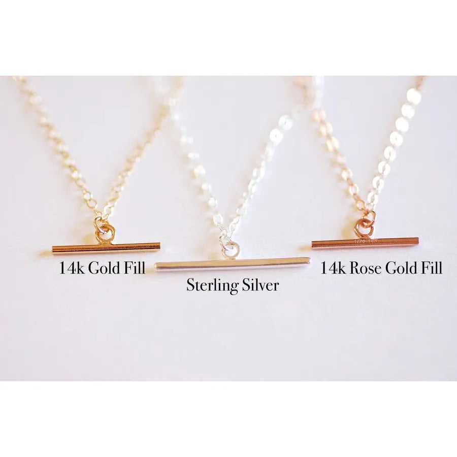 14kt Gold Toggle Bar Charm - Farmhouse Creations