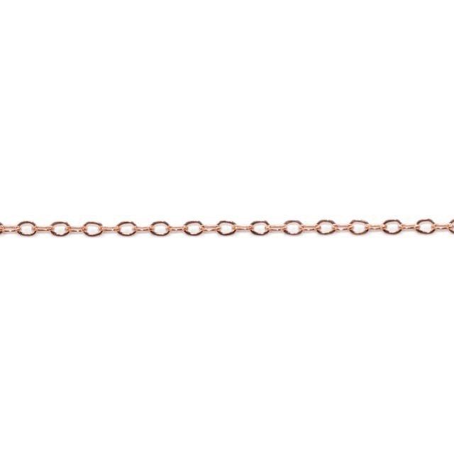 14kt Rose Gold Filled Flat Oval Chain - Farmhouse Creations