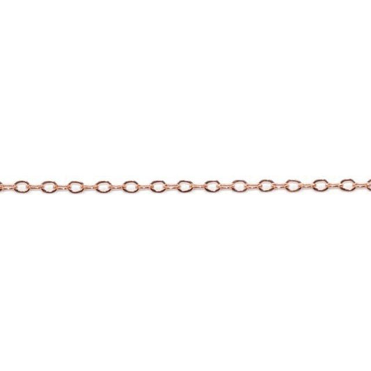 14kt Rose Gold Filled Flat Oval Chain - Farmhouse Creations