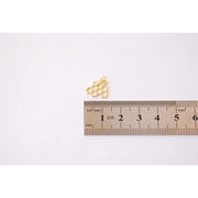 16kt Gold Bee HoneyComb Charm - Farmhouse Creations