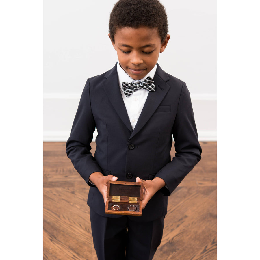 Pocket Size Wooden Wedding Ring Box