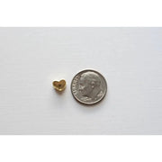 18kt Gold Heart Bead - Farmhouse Creations