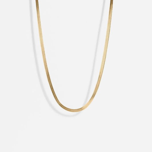 18kt Herringbone Necklace - Farmhouse Creations