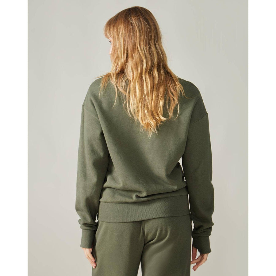 Sweatshirt self love - Moss
