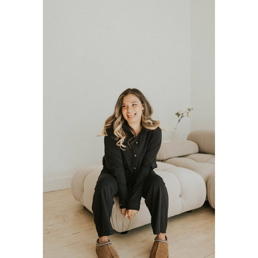 Ladies Button Up Top