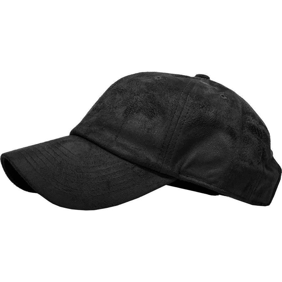 SUEDE BASEBALL CAP