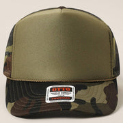 Solid Color OTTO 5-Panel Foam Mesh Back Trucker Hat
