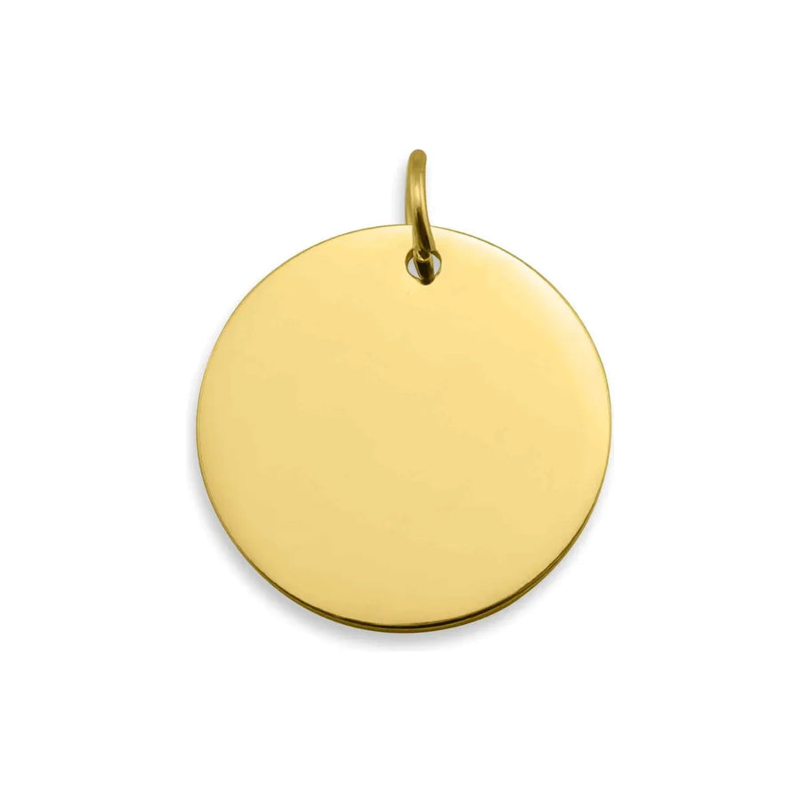 25mm Gold Stainless Steel Pendant - Farmhouse Creations