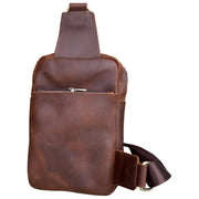 W015 Unisex crazy horse Leather Crossbody  Bag Travel Bag