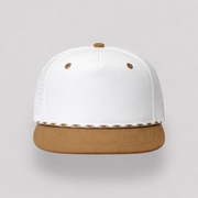 Perforated Structured White-Burnt Orange / White-Orange Rope