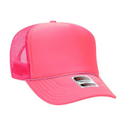 Solid Color OTTO 5-Panel Foam Mesh Back Trucker Hat