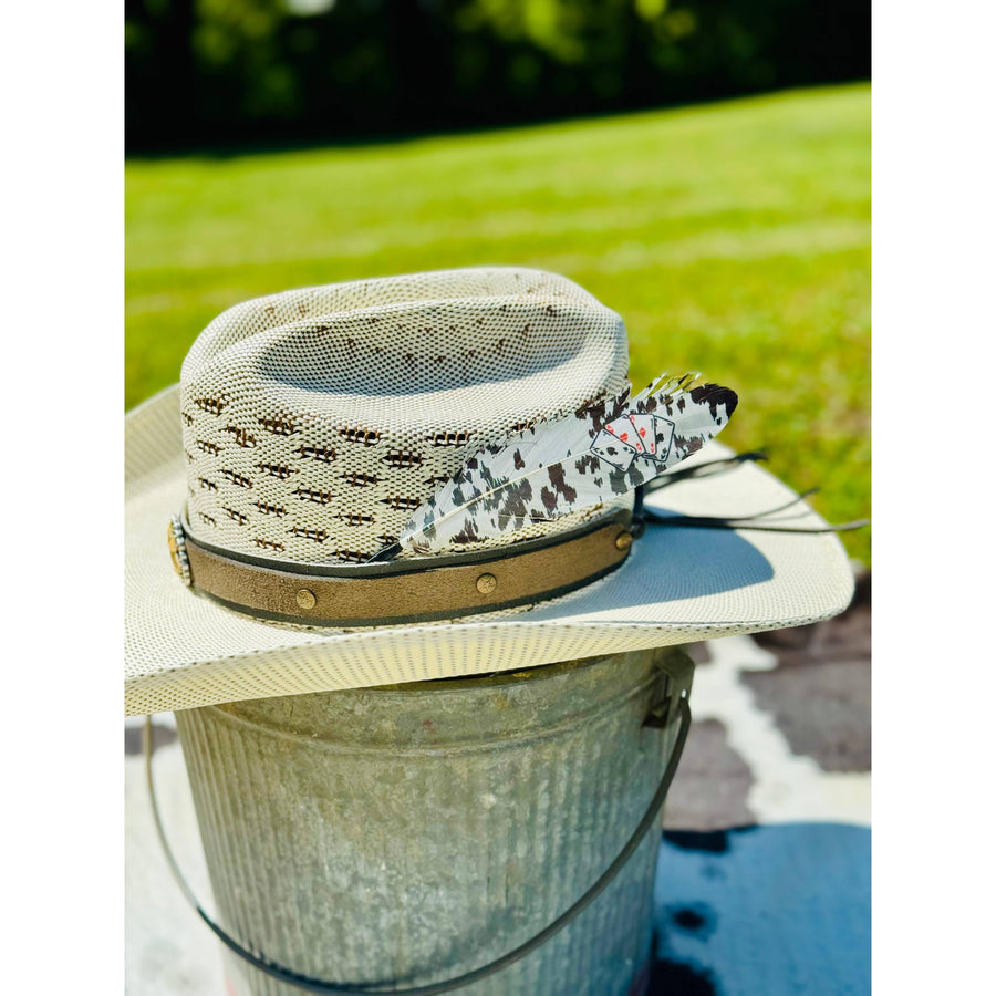 Aces High Hat Feather - Western Hat Accessory