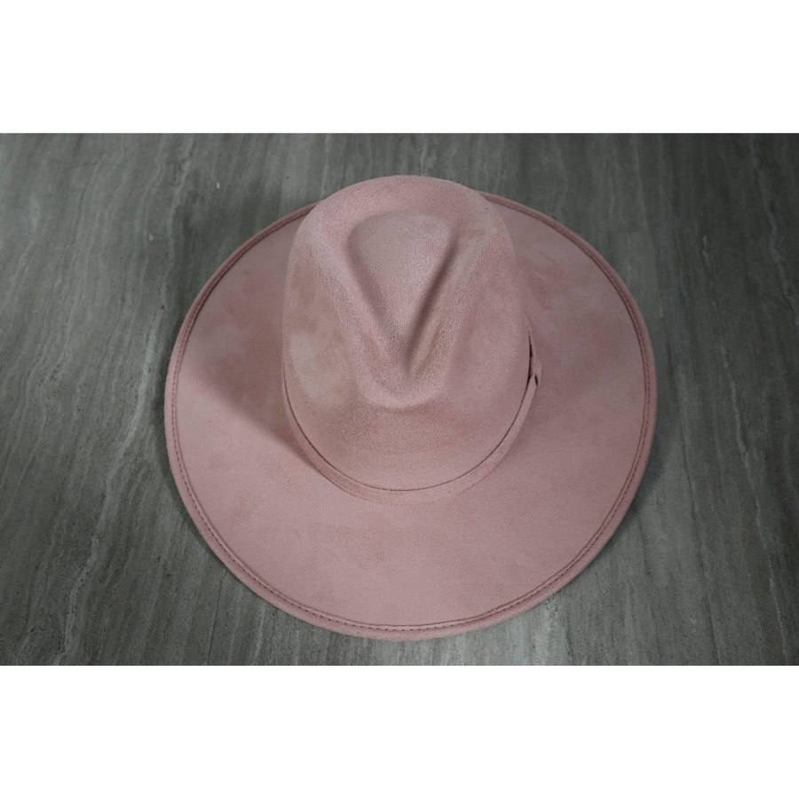 Premium Suede Fedora Hat Stiff Brim