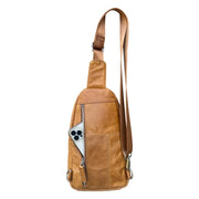 W009Cowhide leather Sling bag with adjustable shoulder strap