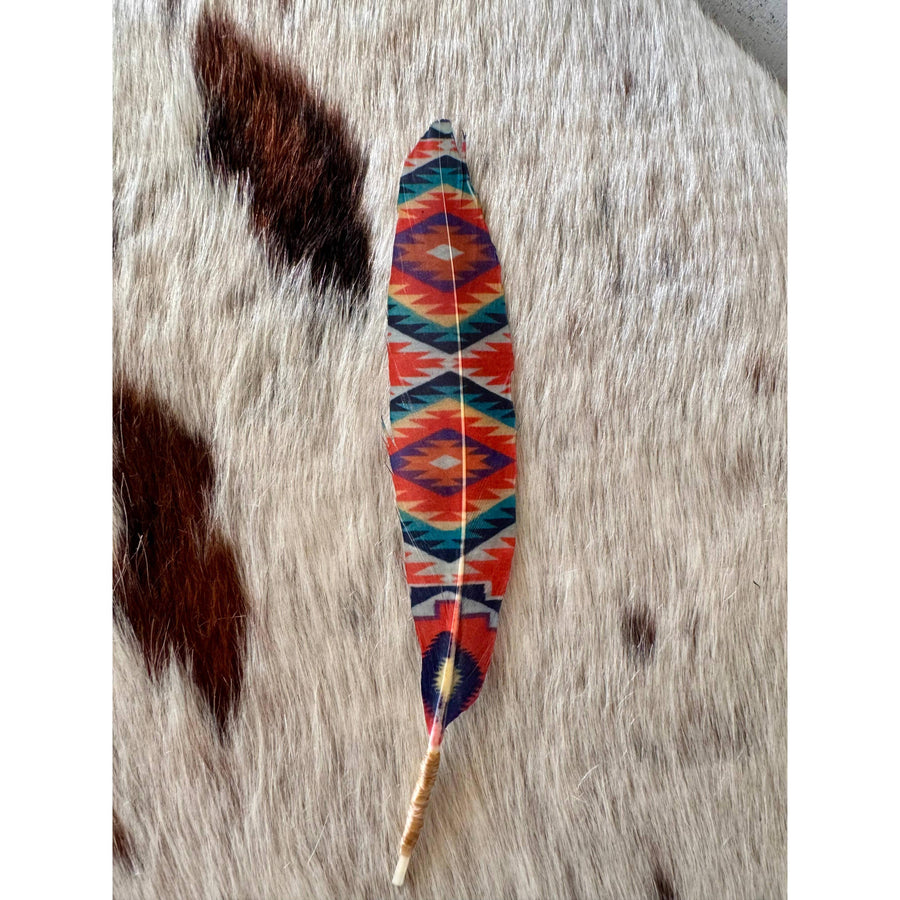 Western Eye Hat Feather - Western Hat Accessory