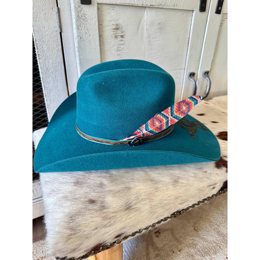 Western Eye Hat Feather - Western Hat Accessory