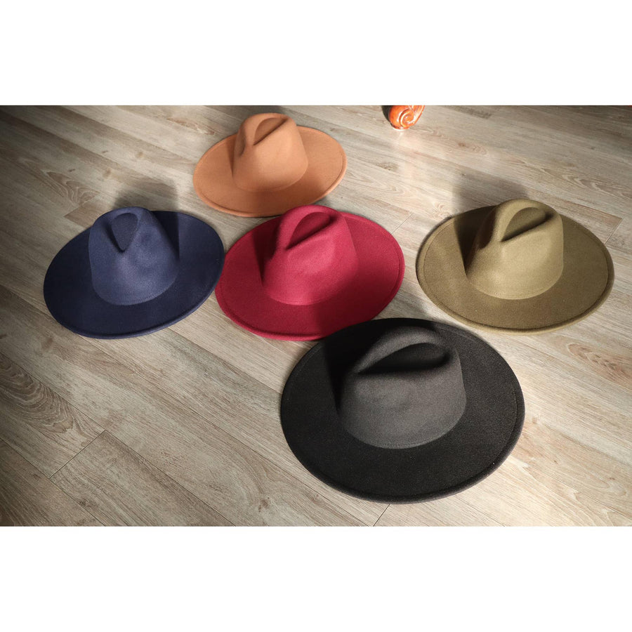 Rancher Wide Brim Fedora Hat – Farmhouse Creations
