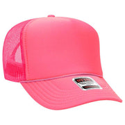 Solid Color OTTO 5-Panel Foam Mesh Back Trucker Hat