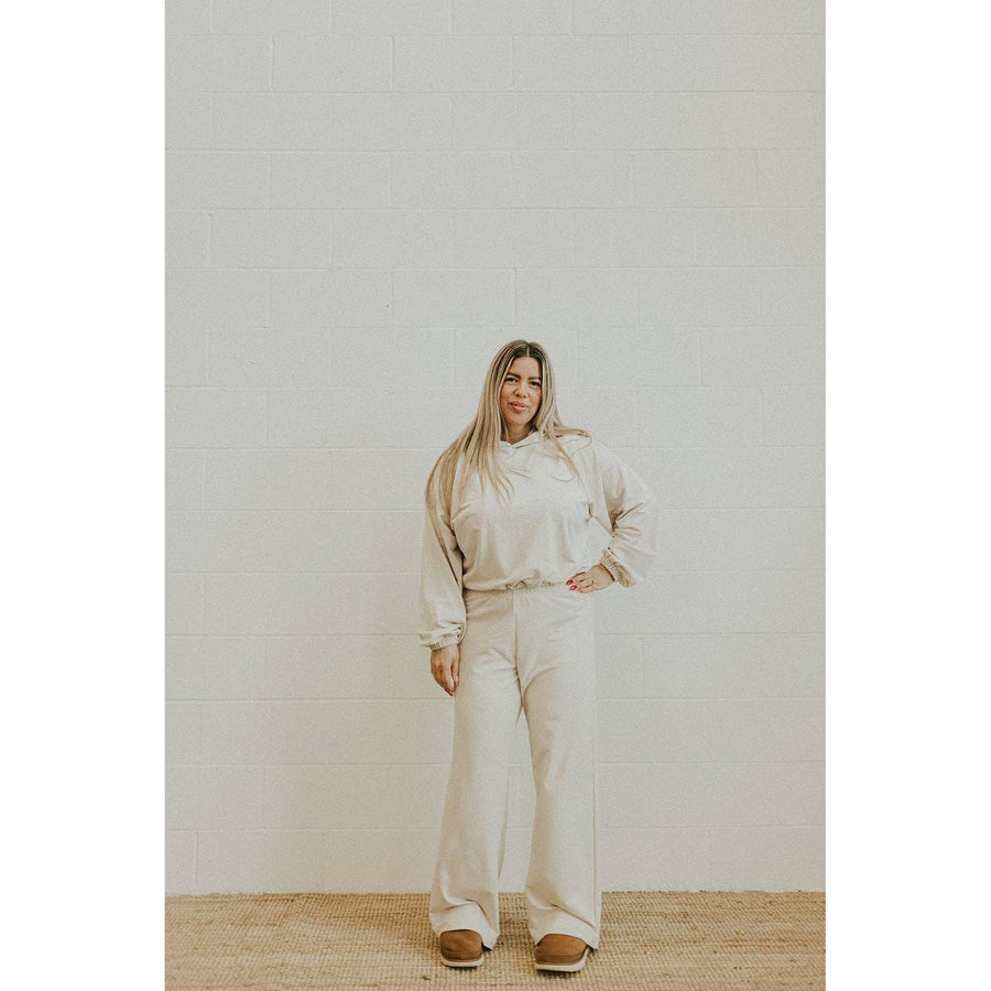 Ladies Terry Wide Leg Sweatpants