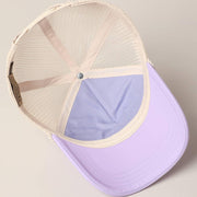 Plain Foam Rope Mesh Back Trucker Hat