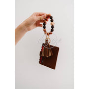Wristlet Keychain Wallet - Tan RTS