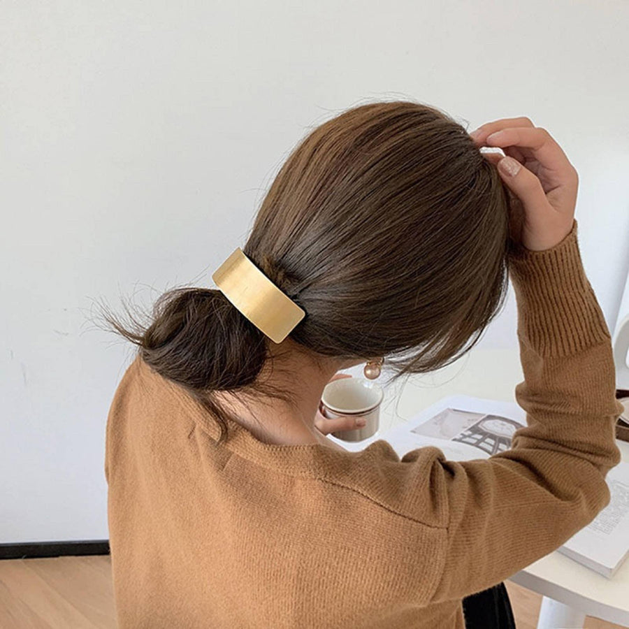 Geometric Gold Hair Clip, Thick Hair, Hair Accessories