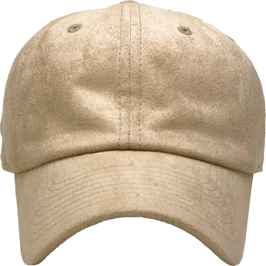 SUEDE BASEBALL CAP