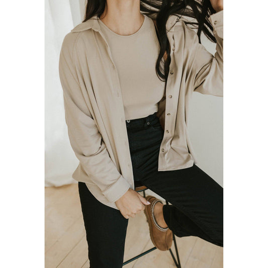 Ladies Button Up Top