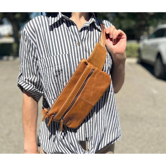 Leather Fanny Pack/Sling Bag
