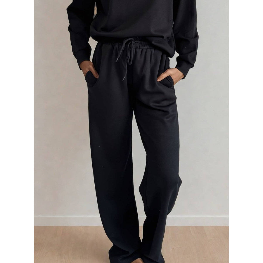 Adora Straight Leg Pant Black