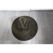 Premium Suede Fedora Hat Stiff Brim