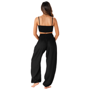 Black Harem Pants with Pockets
