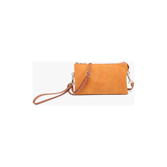 Suede Crossbody/Wristlet Bag